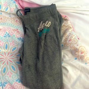 Grey Aeropostale sweat pants size medium